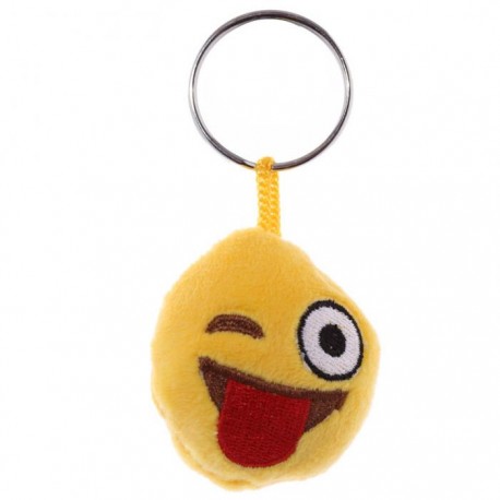 Porte Cles Moelleux Smiley Emoti Tire La Langue Avec Son Marcoeagle