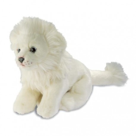 lion blanc peluche